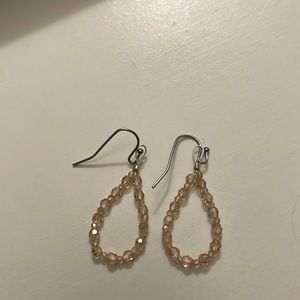 Czech teardrop earrings